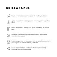 MODO DE USO PRODUCTO BRILLA + AZUL BRILLA + AZUL