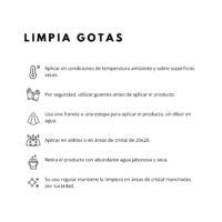 MODO DE USO PRODUCTO LIMPIA GOTAS LIMPIA GOTAS