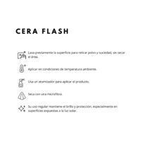 MODO DE USO PRODUCTO CERA FLASH CERA FLASH