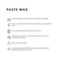 MODO DE USO PRODUCTO PASTE WAX PASTE WAX