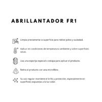 MODO DE USO PRODUCTO ABRILLANTADOR FR1 ABRILLANTADOR FR1
