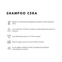 MODO DE USO PRODUCTO SHAMPOO CERA SHAMPOO CERA
