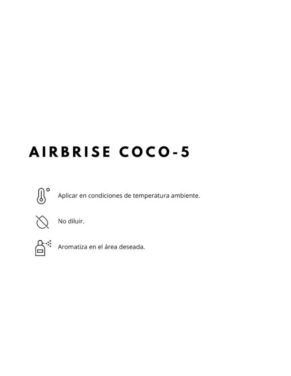 MODO DE USO PRODUCTO AIRBRISE COCO-5 AIRBRISE COCO 5
