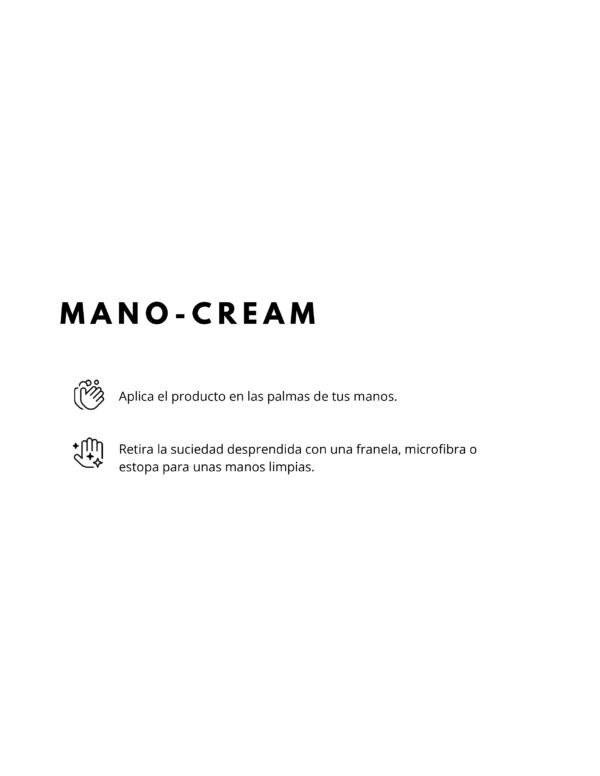 MODO DE USO PRODUCTO MANO-CREAM MANO-CREAM